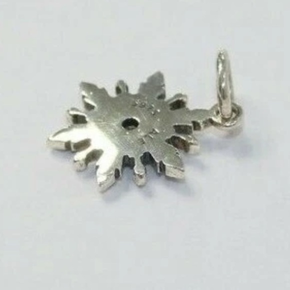 Pandora DISNEY Frozen Snowflake Pendant Charm Sterling Silver CZ. New - Picture 3 of 5